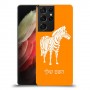 זברה כיסוי מגן קשיח בעיצוב אישי עם השם שלך ל Samsung Galaxy S21 Ultra 5G יחידה אחת סקרין מובייל