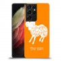 טלה כיסוי מגן קשיח בעיצוב אישי עם השם שלך ל Samsung Galaxy S21 Ultra 5G יחידה אחת סקרין מובייל