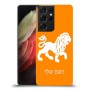 אריה כיסוי מגן קשיח בעיצוב אישי עם השם שלך ל Samsung Galaxy S21 Ultra 5G יחידה אחת סקרין מובייל