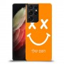 סמיילי כיסוי מגן קשיח בעיצוב אישי עם השם שלך ל Samsung Galaxy S21 Ultra 5G יחידה אחת סקרין מובייל