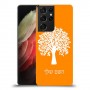 עץ כיסוי מגן קשיח בעיצוב אישי עם השם שלך ל Samsung Galaxy S21 Ultra 5G יחידה אחת סקרין מובייל