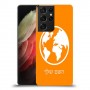 עולם כיסוי מגן קשיח בעיצוב אישי עם השם שלך ל Samsung Galaxy S21 Ultra 5G יחידה אחת סקרין מובייל