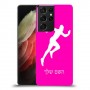 רץ כיסוי מגן קשיח בעיצוב אישי עם השם שלך ל Samsung Galaxy S21 Ultra 5G יחידה אחת סקרין מובייל