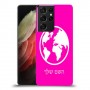 עולם כיסוי מגן קשיח בעיצוב אישי עם השם שלך ל Samsung Galaxy S21 Ultra 5G יחידה אחת סקרין מובייל