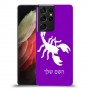 עקרב כיסוי מגן קשיח בעיצוב אישי עם השם שלך ל Samsung Galaxy S21 Ultra 5G יחידה אחת סקרין מובייל