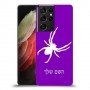 עכביש כיסוי מגן קשיח בעיצוב אישי עם השם שלך ל Samsung Galaxy S21 Ultra 5G יחידה אחת סקרין מובייל
