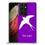 ציפור לבלוע כיסוי מגן קשיח בעיצוב אישי עם השם שלך ל Samsung Galaxy S21 Ultra 5G יחידה אחת סקרין מובייל