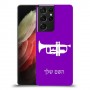 חצוצרה כיסוי מגן קשיח בעיצוב אישי עם השם שלך ל Samsung Galaxy S21 Ultra 5G יחידה אחת סקרין מובייל