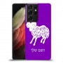 טלה כיסוי מגן קשיח בעיצוב אישי עם השם שלך ל Samsung Galaxy S21 Ultra 5G יחידה אחת סקרין מובייל