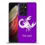 עקרב כיסוי מגן קשיח בעיצוב אישי עם השם שלך ל Samsung Galaxy S21 Ultra 5G יחידה אחת סקרין מובייל