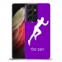 רץ כיסוי מגן קשיח בעיצוב אישי עם השם שלך ל Samsung Galaxy S21 Ultra 5G יחידה אחת סקרין מובייל