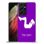 אימון ספורט - אישה כיסוי מגן קשיח בעיצוב אישי עם השם שלך ל Samsung Galaxy S21 Ultra 5G יחידה אחת סקרין מובייל