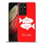 דגים כיסוי מגן קשיח בעיצוב אישי עם השם שלך ל Samsung Galaxy S21 Ultra 5G יחידה אחת סקרין מובייל