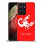 עקרב כיסוי מגן קשיח בעיצוב אישי עם השם שלך ל Samsung Galaxy S21 Ultra 5G יחידה אחת סקרין מובייל