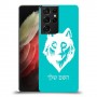 זאב כיסוי מגן קשיח בעיצוב אישי עם השם שלך ל Samsung Galaxy S21 Ultra 5G יחידה אחת סקרין מובייל