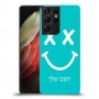 סמיילי כיסוי מגן קשיח בעיצוב אישי עם השם שלך ל Samsung Galaxy S21 Ultra 5G יחידה אחת סקרין מובייל
