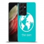 עולם כיסוי מגן קשיח בעיצוב אישי עם השם שלך ל Samsung Galaxy S21 Ultra 5G יחידה אחת סקרין מובייל