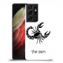 עקרב כיסוי מגן קשיח בעיצוב אישי עם השם שלך ל Samsung Galaxy S21 Ultra 5G יחידה אחת סקרין מובייל