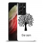עץ כיסוי מגן קשיח בעיצוב אישי עם השם שלך ל Samsung Galaxy S21 Ultra 5G יחידה אחת סקרין מובייל