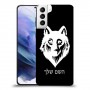 זאב כיסוי מגן קשיח בעיצוב אישי עם השם שלך ל Samsung Galaxy S21+ 5G יחידה אחת סקרין מובייל