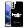חצוצרה כיסוי מגן קשיח בעיצוב אישי עם השם שלך ל Samsung Galaxy S21+ 5G יחידה אחת סקרין מובייל