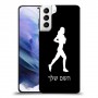 ג'וגלין - אישה כיסוי מגן קשיח בעיצוב אישי עם השם שלך ל Samsung Galaxy S21+ 5G יחידה אחת סקרין מובייל