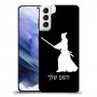 סמוראי כיסוי מגן קשיח בעיצוב אישי עם השם שלך ל Samsung Galaxy S21+ 5G יחידה אחת סקרין מובייל