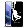 סקִי כיסוי מגן קשיח בעיצוב אישי עם השם שלך ל Samsung Galaxy S21+ 5G יחידה אחת סקרין מובייל