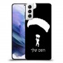 צניחה חופשית כיסוי מגן קשיח בעיצוב אישי עם השם שלך ל Samsung Galaxy S21+ 5G יחידה אחת סקרין מובייל