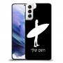 גלישה כיסוי מגן קשיח בעיצוב אישי עם השם שלך ל Samsung Galaxy S21+ 5G יחידה אחת סקרין מובייל