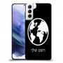 עולם כיסוי מגן קשיח בעיצוב אישי עם השם שלך ל Samsung Galaxy S21+ 5G יחידה אחת סקרין מובייל