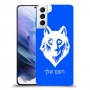זאב כיסוי מגן קשיח בעיצוב אישי עם השם שלך ל Samsung Galaxy S21+ 5G יחידה אחת סקרין מובייל