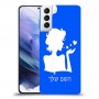 אישה אהבה כיסוי מגן קשיח בעיצוב אישי עם השם שלך ל Samsung Galaxy S21+ 5G יחידה אחת סקרין מובייל
