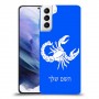 עקרב כיסוי מגן קשיח בעיצוב אישי עם השם שלך ל Samsung Galaxy S21+ 5G יחידה אחת סקרין מובייל