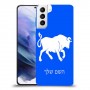 שור כיסוי מגן קשיח בעיצוב אישי עם השם שלך ל Samsung Galaxy S21+ 5G יחידה אחת סקרין מובייל