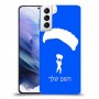 צניחה חופשית כיסוי מגן קשיח בעיצוב אישי עם השם שלך ל Samsung Galaxy S21+ 5G יחידה אחת סקרין מובייל