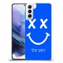 סמיילי כיסוי מגן קשיח בעיצוב אישי עם השם שלך ל Samsung Galaxy S21+ 5G יחידה אחת סקרין מובייל
