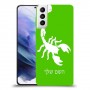 עקרב כיסוי מגן קשיח בעיצוב אישי עם השם שלך ל Samsung Galaxy S21+ 5G יחידה אחת סקרין מובייל