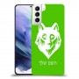 זאב כיסוי מגן קשיח בעיצוב אישי עם השם שלך ל Samsung Galaxy S21+ 5G יחידה אחת סקרין מובייל