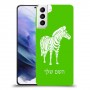 זברה כיסוי מגן קשיח בעיצוב אישי עם השם שלך ל Samsung Galaxy S21+ 5G יחידה אחת סקרין מובייל