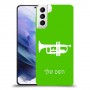 חצוצרה כיסוי מגן קשיח בעיצוב אישי עם השם שלך ל Samsung Galaxy S21+ 5G יחידה אחת סקרין מובייל