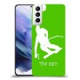 סקִי כיסוי מגן קשיח בעיצוב אישי עם השם שלך ל Samsung Galaxy S21+ 5G יחידה אחת סקרין מובייל