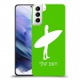 גלישה כיסוי מגן קשיח בעיצוב אישי עם השם שלך ל Samsung Galaxy S21+ 5G יחידה אחת סקרין מובייל