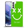 סמיילי כיסוי מגן קשיח בעיצוב אישי עם השם שלך ל Samsung Galaxy S21+ 5G יחידה אחת סקרין מובייל