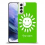 שמש כיסוי מגן קשיח בעיצוב אישי עם השם שלך ל Samsung Galaxy S21+ 5G יחידה אחת סקרין מובייל