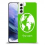 עולם כיסוי מגן קשיח בעיצוב אישי עם השם שלך ל Samsung Galaxy S21+ 5G יחידה אחת סקרין מובייל