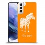 זברה כיסוי מגן קשיח בעיצוב אישי עם השם שלך ל Samsung Galaxy S21+ 5G יחידה אחת סקרין מובייל
