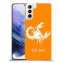 עקרב כיסוי מגן קשיח בעיצוב אישי עם השם שלך ל Samsung Galaxy S21+ 5G יחידה אחת סקרין מובייל