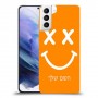 סמיילי כיסוי מגן קשיח בעיצוב אישי עם השם שלך ל Samsung Galaxy S21+ 5G יחידה אחת סקרין מובייל
