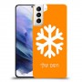 שלג כיסוי מגן קשיח בעיצוב אישי עם השם שלך ל Samsung Galaxy S21+ 5G יחידה אחת סקרין מובייל